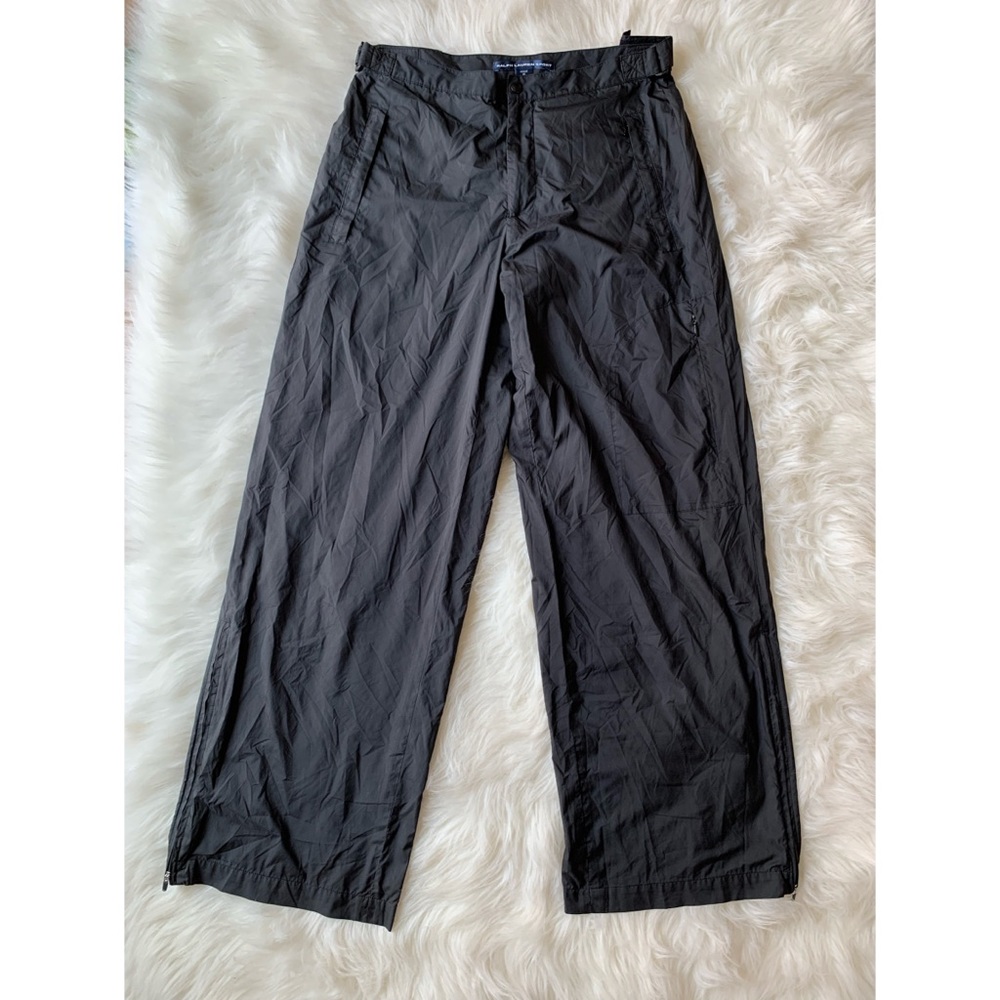 Ralph Lauren Sport black nylon workout pants